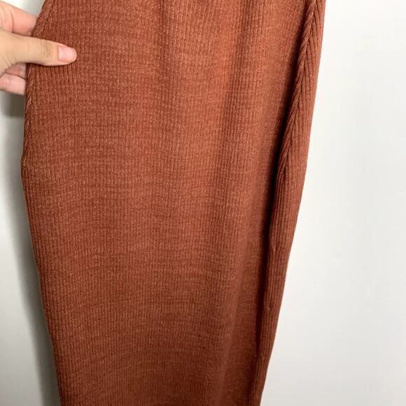 Naadam Reversible Cashmere Blend Ribbed Twist Dress Size Small - Picture 8 of 13